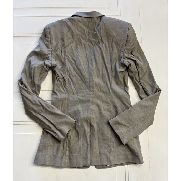 Boss Hugo Boss Jadena Blazer Jacket Womens Size 2 Gray Business Casual Office - Picture 7 of 7